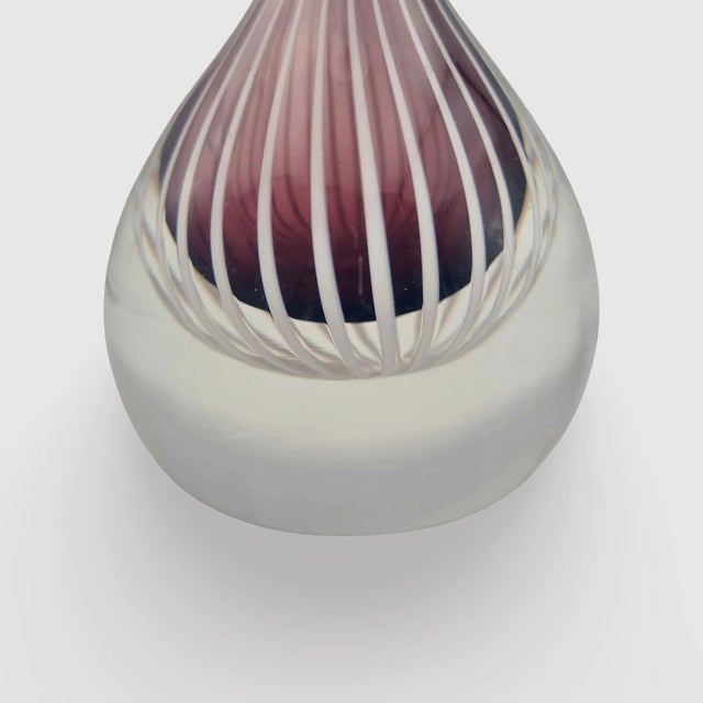 Zebra Glass Vase by Vicke Lindstrand for Kosta, Sweden, 1950s For Sale - Image 13 of 14
