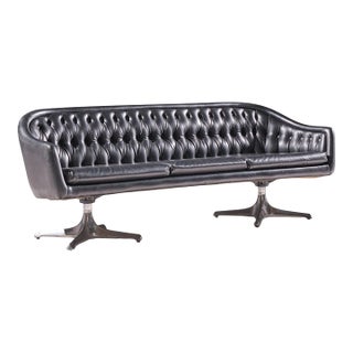 Chromcraft Mid Century Tufted Sofa For Sale