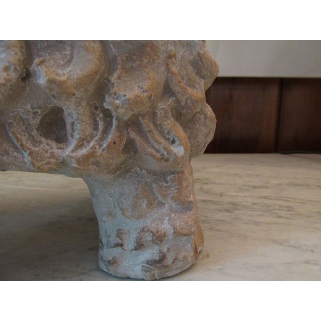 Mid Century Terracotta Ram Sculpture by Austin Productions Dated 1961 For Sale - Image 11 of 12