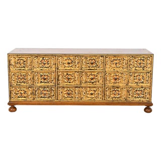 John Widdicomb Mediterranean Treasure Chest Low Credenza, 1960s For Sale
