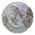 Early 20th Century Dessert Plate H&Co Heinrich Selb Bavaria Hand Painted Watercolor Pink & Purple For Sale