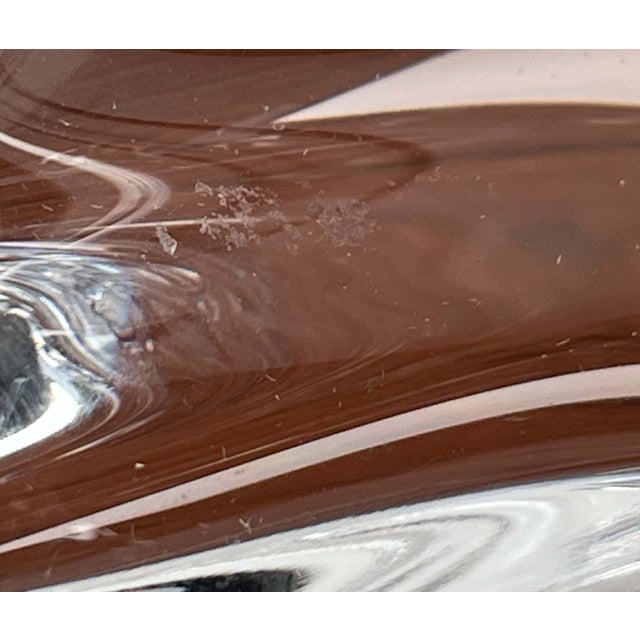 Large Mid-Century Modern Crystal Glass Fruit Bowl from Art Vannes, France, 1960s For Sale - Image 14 of 18