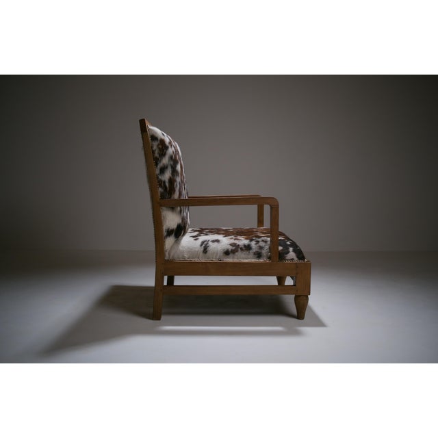 Modernist Art Deco Armchair. France. 1930 This armchair originated in 1930s France, a time when Art Deco was shedding its...
