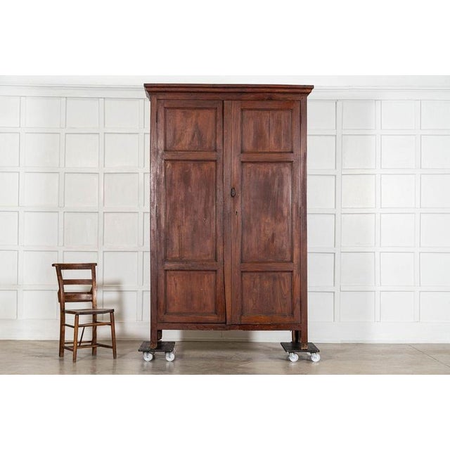 Large 19th Century French Monastery Pine Cabinet, 1890 For Sale - Image 3 of 15