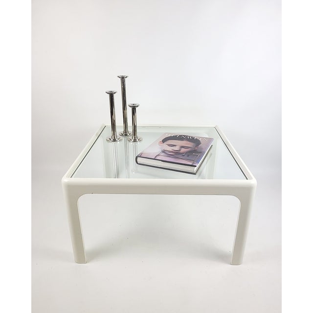 True gem of Space Age design – a minimalist coffee table designed by renowned designer Peter Ghyczy for the German label...