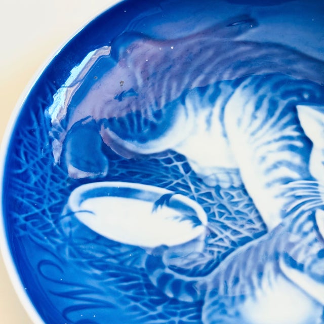 1970s Mother's Day Porcelain Cat Plate, Made in Denmark For Sale In San Francisco - Image 6 of 8