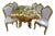 1980 Italian Baroque Gold Beech Dining Set - 7 PCS For Sale