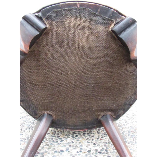 Antique English Leather Child’s Chair For Sale - Image 17 of 17
