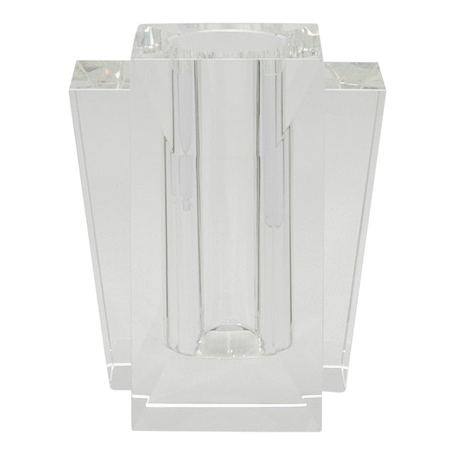 Crystal Fins Vase by Ka Glass For Sale