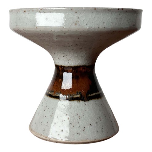 Mid-Century Modern Danish Studio Pottery Candleholder from Jette Andersen Keramik, 1960s For Sale
