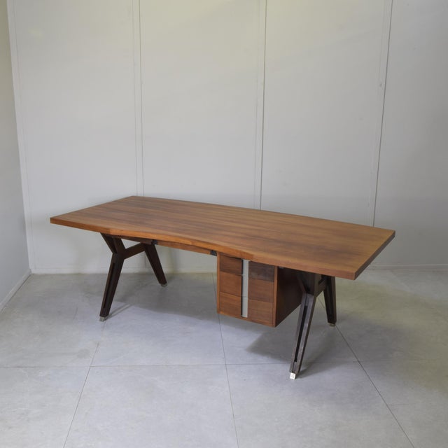 Tolomeo Executive Desk by Ennio Fazioli for Mim Roma, 1960s For Sale - Image 9 of 13