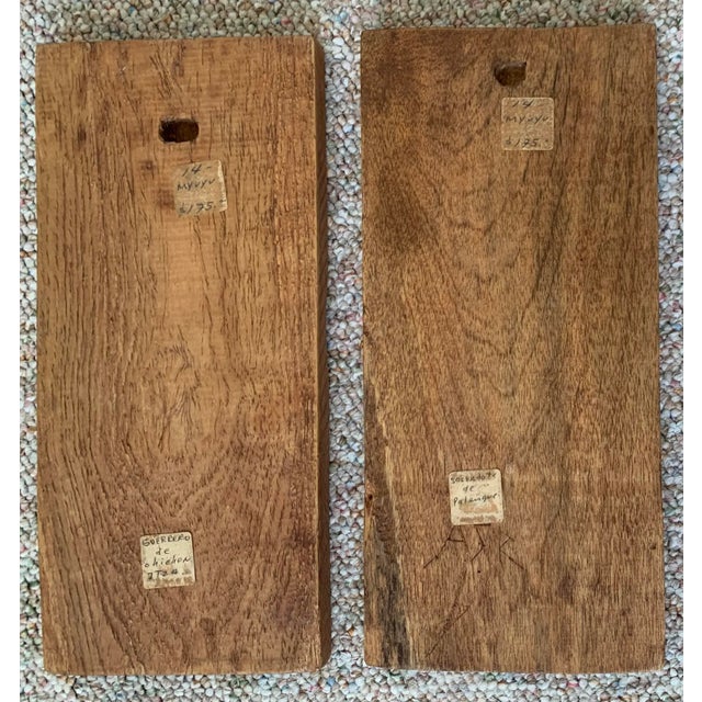 Late 20th Century Late 20th Century Vintage Mayan Wood Panels, Set of 2 For Sale - Image 5 of 9