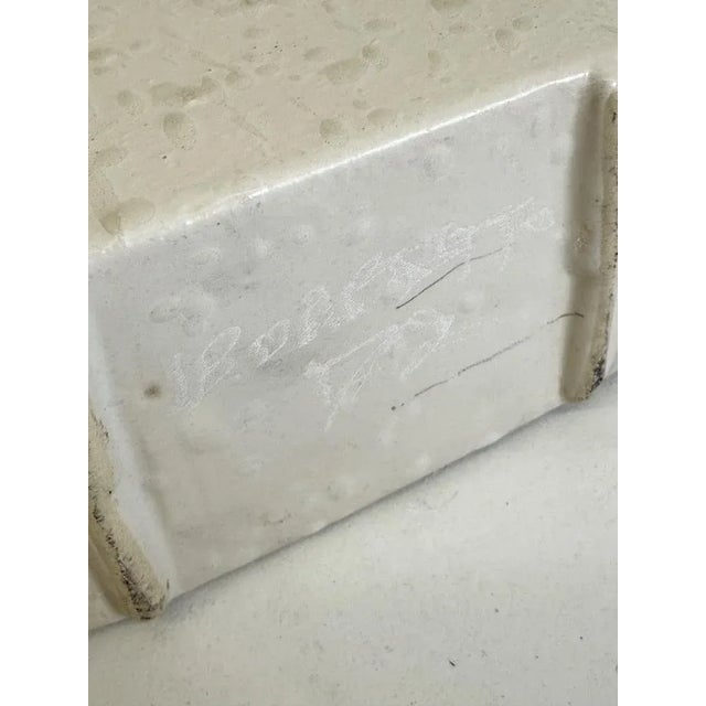 Off White Ceramic Vase from Nereo Boaretto, 1972 For Sale - Image 3 of 6