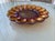 Mid-Century Modern Vintage Indiana Glass Iridescent Gold Carnival Deviled Egg Platter or Relish Plate For Sale - Image 3 of 12