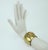 Gerard Yosca Gold Plate & Rhinestone Cuff Bracelet With Lion Motif For Sale - Image 12 of 12