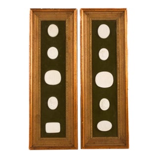 Framed Pair of Mid 20th Century Military Medallions For Sale