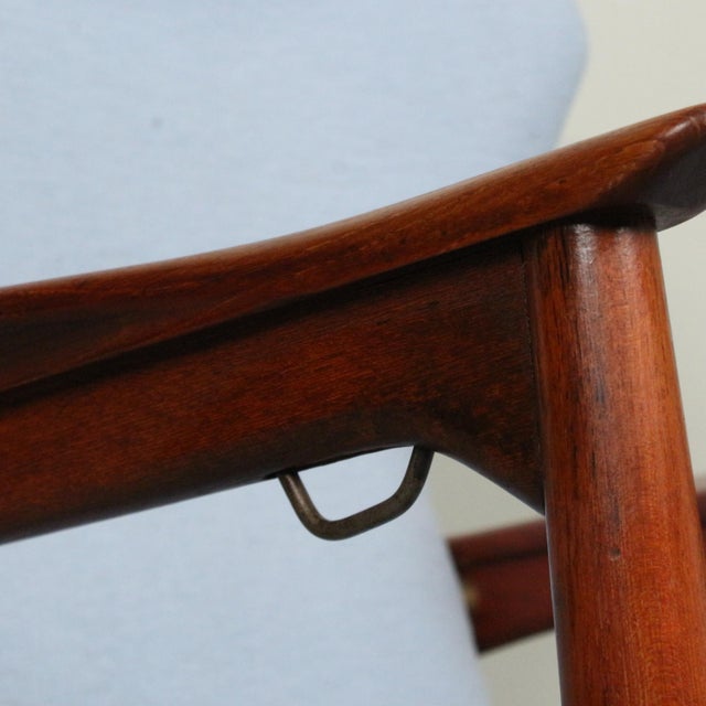 Carlo Wingback Armchair attributed to Ib Kofod-Larsen for Carlo Garn, Denmark, 1960s For Sale - Image 10 of 13