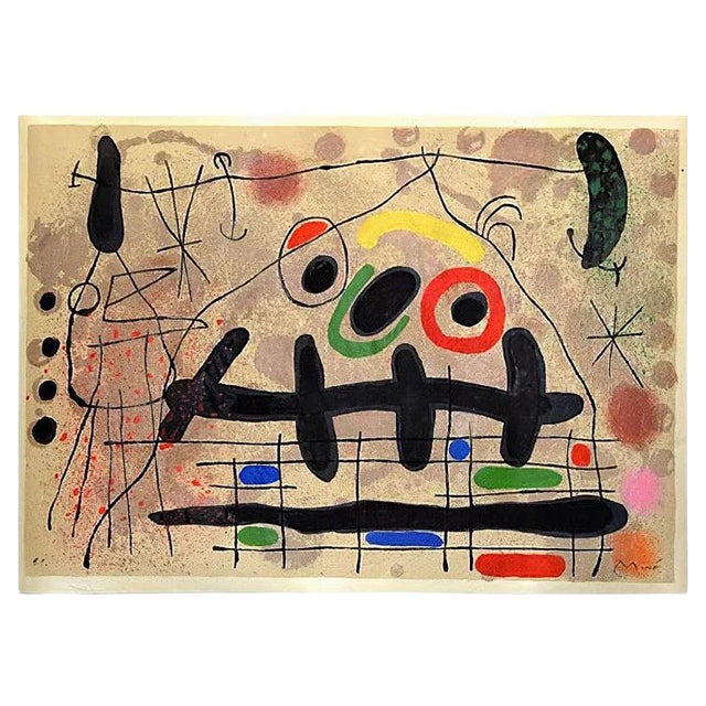 Le Lézard aux Plumes d’Or - Original LIthograph by Joan Mirò - 1971 1971 For Sale