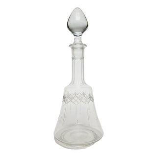 Art Deco Crystal Carafe, Germany, 1900s For Sale