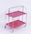 Red Vintage Red Foldable Bar Cart in Chrome Metal, 1960s For Sale - Image 8 of 10