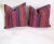 Mid 20th Century Mid 20th Century Hand Woven Cotton Multi-Color Pillows - A Pair For Sale - Image 5 of 5