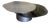 Modern Irregular Kaylee Coffee Table in Matte Silver For Sale