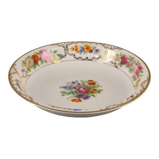 Vintage Seld Bavaria Rosenthal Porcelain Floral "Donatello" Serving Bowl For Sale