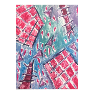 1980s Adrienne Anderson March Dreams 31 Painting