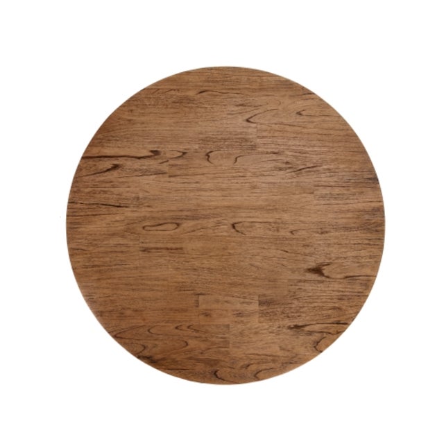 Rattan Coffee Table W/ Wood Top For Sale - Image 4 of 4