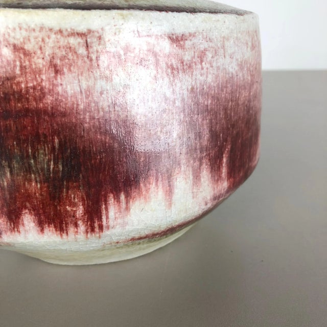 Ceramic Studio Pottery Vase from Bruno & Ingeborg Asshoff, 1960s For Sale - Image 12 of 17