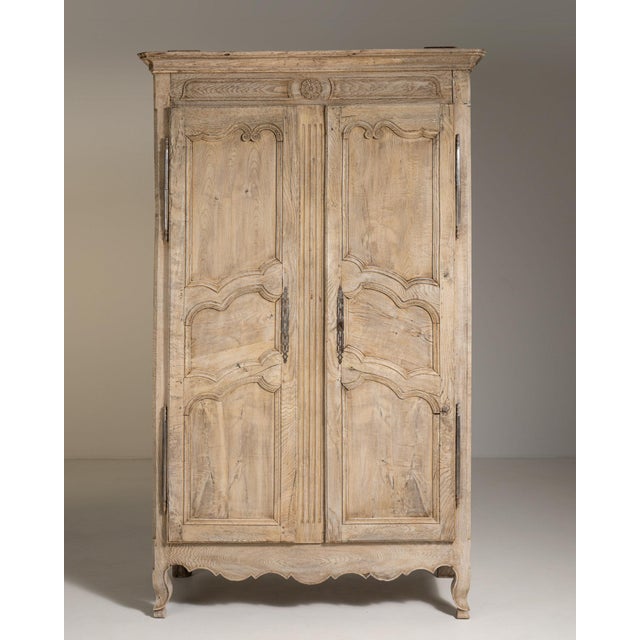 French Early 19th Century France Louis XV Red Wood Armoires Wardrobes & Linen Presses For Sale - Image 3 of 10