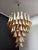 Vintage Italian Murano Chandelier with Caramel Glass Petals in the style of Mazzega, 1990 For Sale - Image 4 of 17