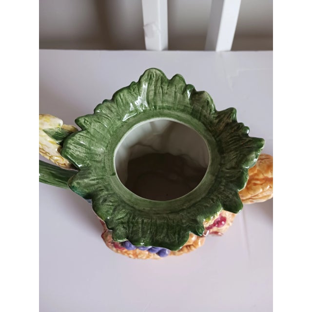 Vintage French Country Farmhouse Ceramic Tea Set "Harvest Home" by Fitz and Floyd - 5 Pieces For Sale In Milwaukee - Image 6 of 7