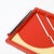 Art Deco Art Deco Eglomise Graphic Geometric Detailed Tray in Vermillion Red & Yellow For Sale - Image 3 of 17