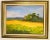 Textile Signed Original Oil Painting by Karen Reinhart (American, 1938-2023) Titled 'Tuscan Countryside' For Sale - Image 7 of 12