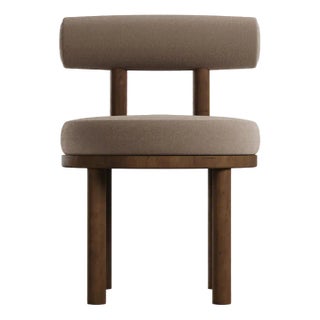 Modern Moca Chair in Boucle and Oak by Collector Studio For Sale