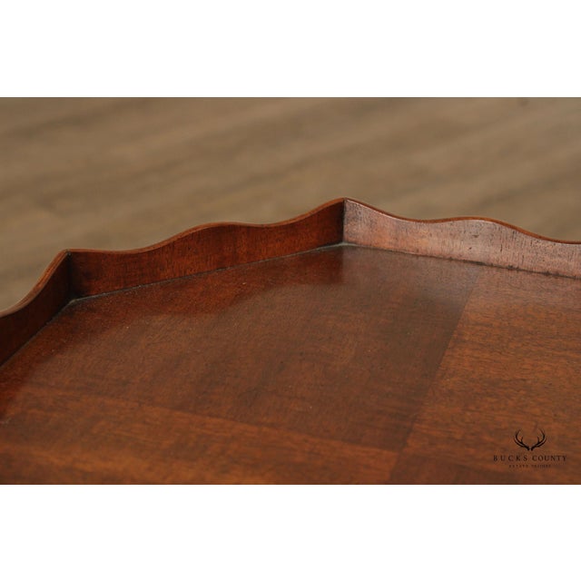 Colonial Revival Mahogany Octagonal Candlestand For Sale - Image 13 of 13