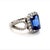 2010s Natural Tanzanite Diamond Ring 14k Gold 5.08 TCW 5.52g Certified For Sale - Image 5 of 11