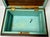 Antique Mid-Late 19th Century Wood Victorian Tea Caddy Chest/Box With Key For Sale - Image 10 of 12
