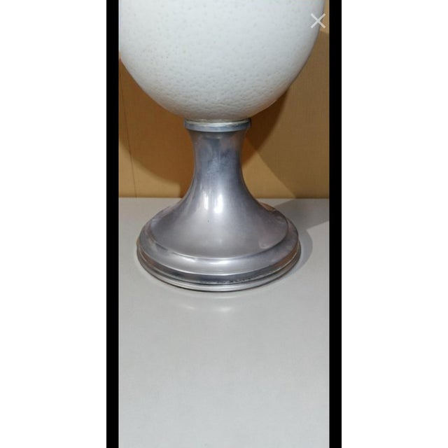 Ostrich Egg Lamp by Christian Dior, 1970s For Sale - Image 7 of 11