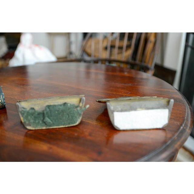 American Set of 2 VTG Cast Iron Sailing Ship Bookends Spanish Galleon Doorstops For Sale - Image 3 of 8