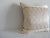1980s Vintage Gold & Silver Silk Woven Obi Square Decorative Pillow For Sale - Image 5 of 5