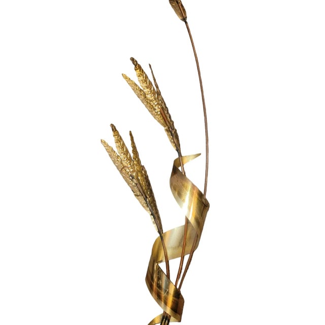 Modern Pair of 1980s Modern Metal Wall Leaf Brackets For Sale - Image 3 of 6