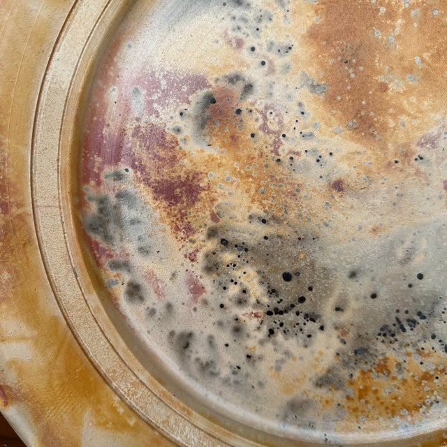 Late 20th Century Andy Smith Ceramic Serving Charger Dish For Sale - Image 5 of 12