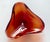 Vintage Murano glass dish / bowl / catchall. Beautiful shade of blood orange.