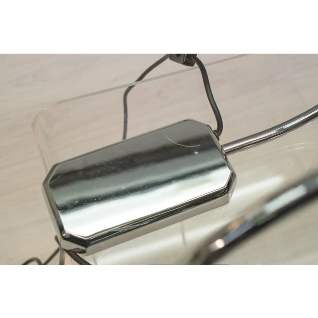 Vintage Chrome Arc Table Lamps from Vereinigte Werkstätten Collection, 1970s, Set of 2 For Sale - Image 11 of 12