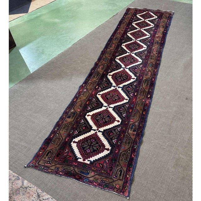 Handmade Middle Eastern Wool Rug For Sale - Image 15 of 15