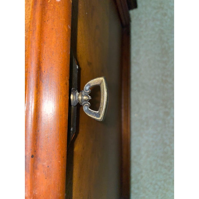 Brown Late 20th Century Drexel Heritage Solid Wood Two-Door Armoire With Interior Drawers For Sale - Image 8 of 18