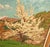 Blue Hecht Paul Richard, Cherry Blossom Witzenhausen Landscape, 1943, Oil Painting For Sale - Image 8 of 12