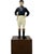Vintage Equestrian Navy Blue Jockey Bookend Statue 13"h For Sale - Image 12 of 12